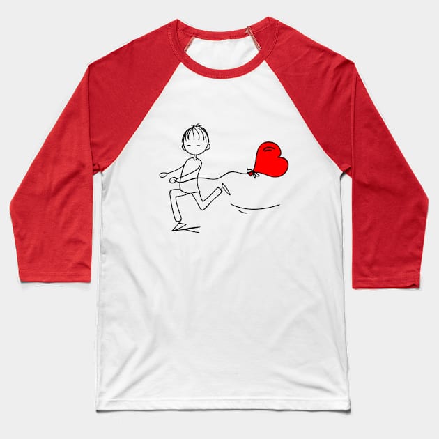 Love & Romance Baseball T-Shirt by HellySween